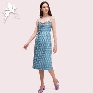 KATE SPADE NY Flora Embellished Brocade Dress NWOT